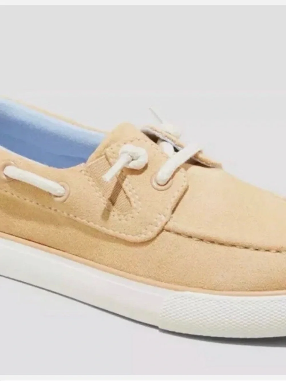 Size 5- Tan Suede Boat Shoe - Comfortable Slip-On